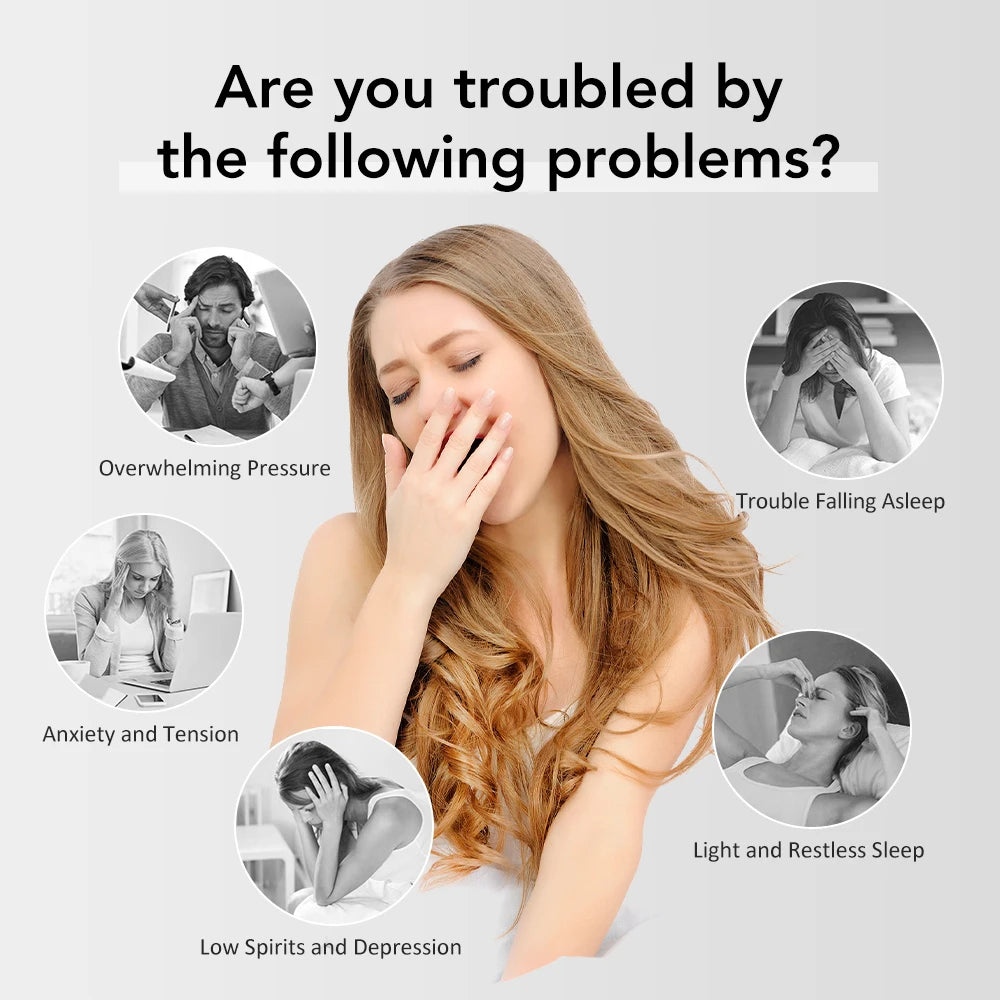 Handheld CES Sleep Aid Device Palm Pulse Massager Ear Clip Microcurrent Stress Anxiety Insomnia Relief for Better Sleep