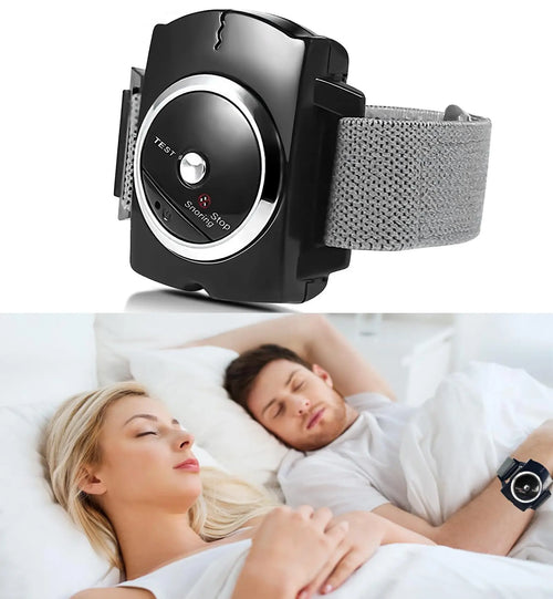 Professional Electronic Auto Anti Snore Wristband New Cessation Cure Solution Sleeping Night Guard Aide Snore Go Away Biosensor