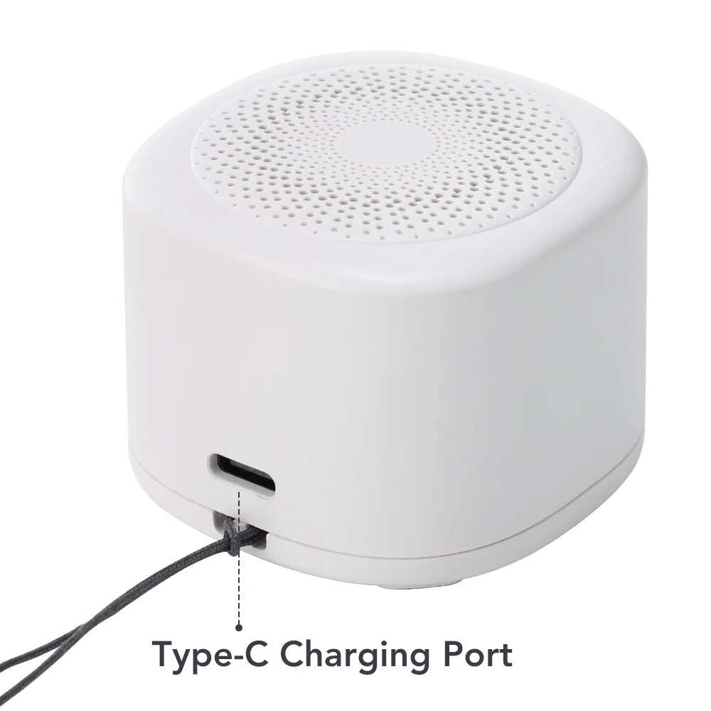 Portable Mini Baby Sleep Machine White Noise Sound Machine Rechargeable Noise Machine 7 Night Light Colors 3 Timers 10 Soothing