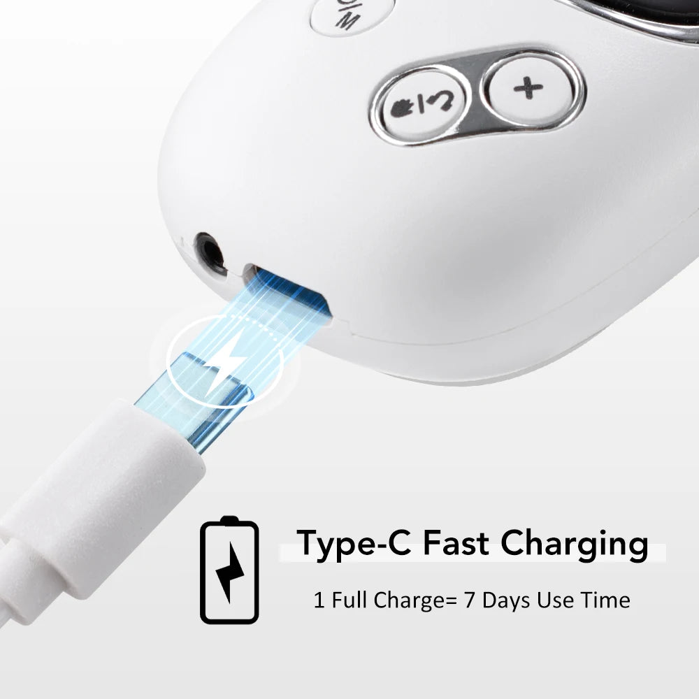 Handheld CES Sleep Aid Device Palm Pulse Massager Ear Clip Microcurrent Stress Anxiety Insomnia Relief for Better Sleep