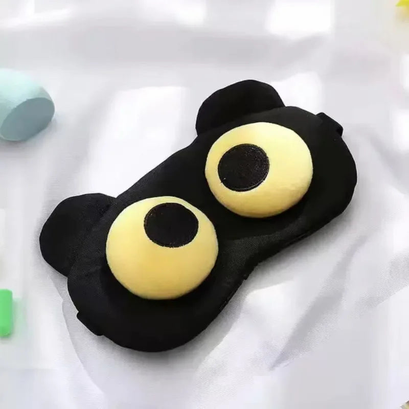 Cute Eye Mask Sleep Soothing Eye Fatigue Warm Compress Wear Comfortable Children And Students Eye Masks