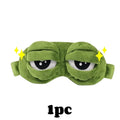 1/3pcs 3D Frog Sleep Mask - Cute Plush Eye Mask for Sleeping, Soft Blindfold for Travel, Unisex Comfortable Eye Shade Cover